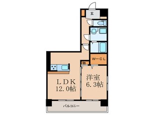 天神　戎　長柄の物件間取画像